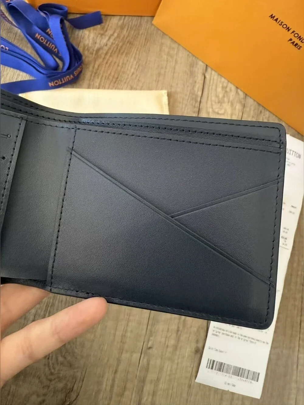 Louis Vuitton Multiple Wallet Monogram Shadow Ink Blue White